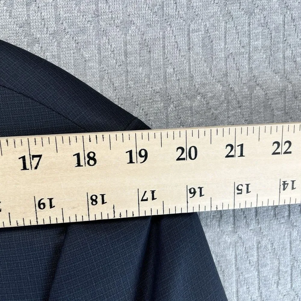 Peter Millar Aqua Nanoluxe Mens (44) formal business blazer navy blue two button